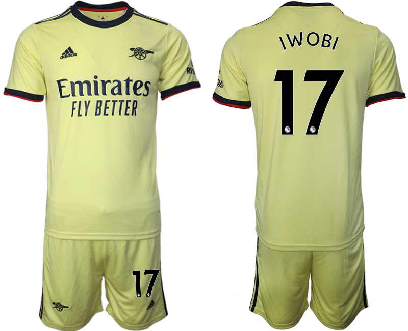 Men 2021-2022 Club Arsenal away yellow #17 Soccer Jersey